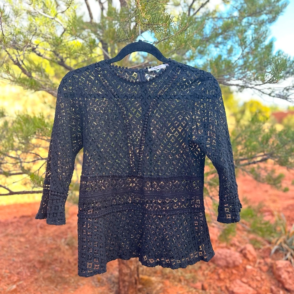 Olivia Bell Sleeve Lace Blouse